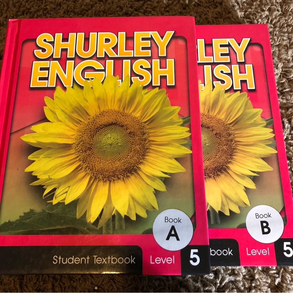 Shurley English Level 5 Student Textbook Set Book A & B Hardcover
